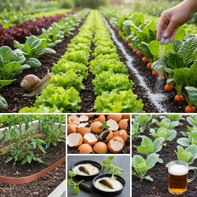 Cara Mencegah Siput Menyerang Sayuran di Kebun Rumah (AI)
