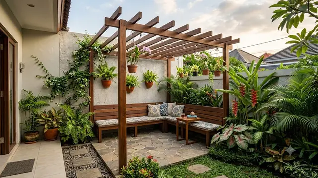 9 Model Pergola Kayu Minimalis untuk Taman Belakang Rumah, Estetik dan Fungsional