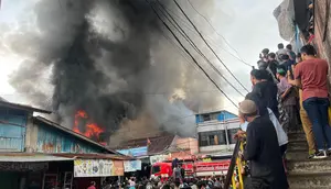 Kebakaran Pasar Raya Padang, Selasa (8/5/2024). (Liputan6.com/ ist)