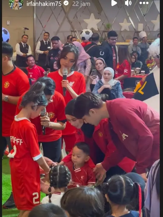 Lesti juga mengungkapkan alasannya menganti nama dari Leslar menjadi Levian.  Salah satunya untuk menghindari perasaan cemburu di masa depan. [Instagram/irfanhakim75]