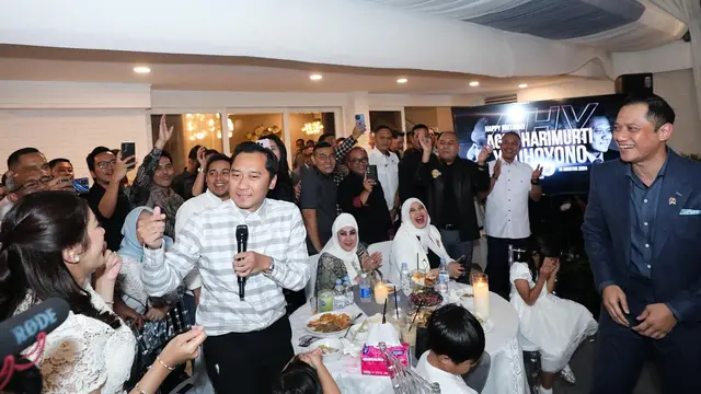 7 Momen Spesial Kejutan Ulang Tahun Agus Harimurti Yudhoyono ke-46, Penuh Kehangatan