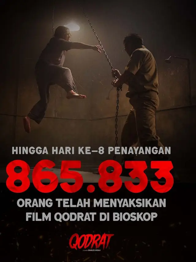 Infografis jumlah penonton film Qodrat. (Foto: Dok. Instagram @marshatimothy)