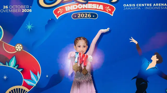 Chava Anak Rachel Vennya Raih Medali Emas Ice Skating
