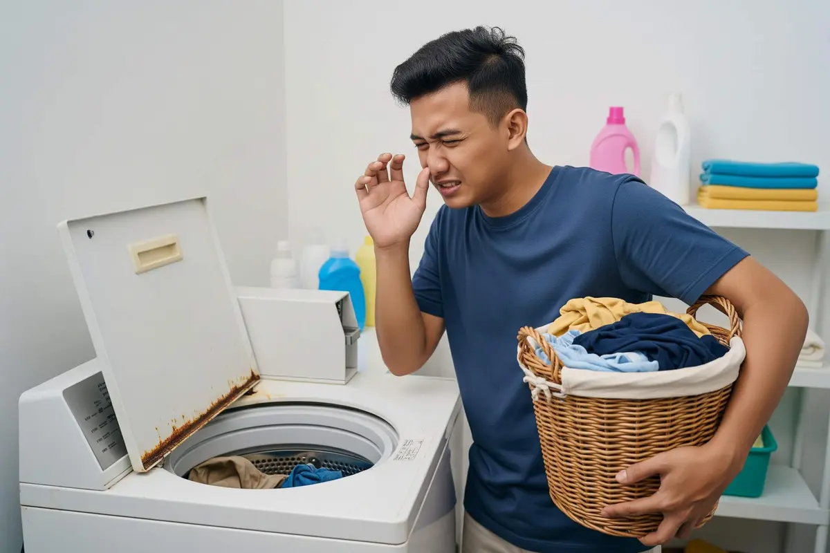 Mesin Cuci Bau? Ini Penyebab dan Cara Membersihkannya
