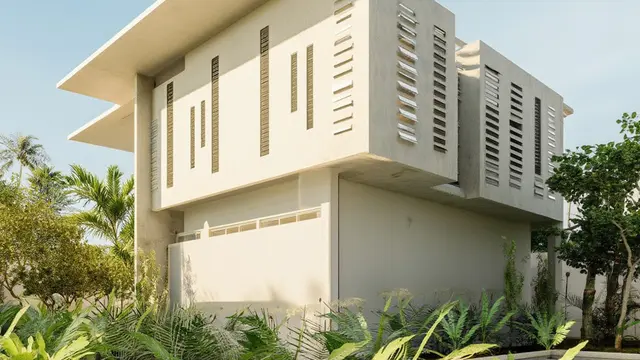 Desain Rumah Banyak Ventilasi Kecil tapi Efektif Bikin Adem (AI)