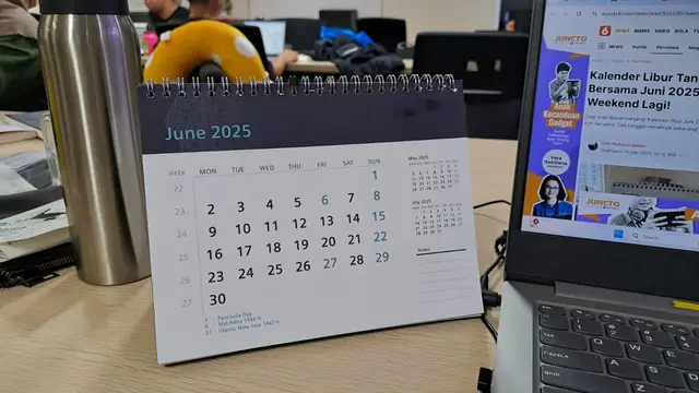 Kalender Libur dan Cuti Bersama Juni 2025