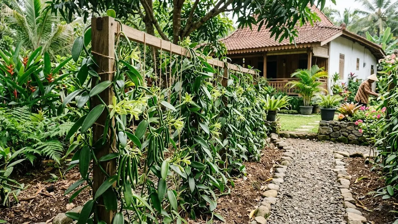 Menanam Vanili di Rumah