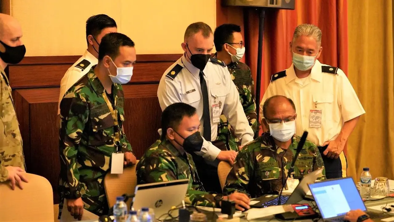 Latihan delapan hari ini dirancang untuk meningkatkan perencanaan dan proses gabungan di level staf operasional dalam merespons krisis (Kedubes AS)