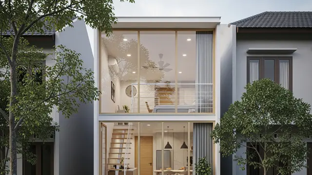 Rumah dengan Mezzanine Cerdas