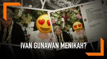 Ivan Gunawan membuat warganet heboh di Instagram. Ia mengunggah foto seperti sedang melangsungkan akad nikah dengan seorang wanita.