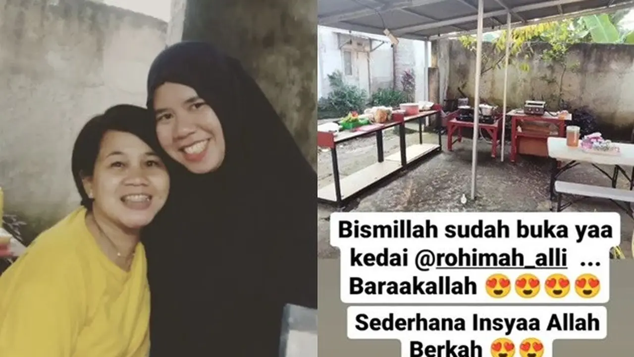 Baru Cerai, Ini 6 Potret Rohimah Alli yang Kini Buka Warung Makan