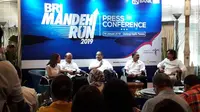 Menteri Pariwisata Arief Yahya saat acara BRI Mandeh Run (Liputan6.com/Komarudin)