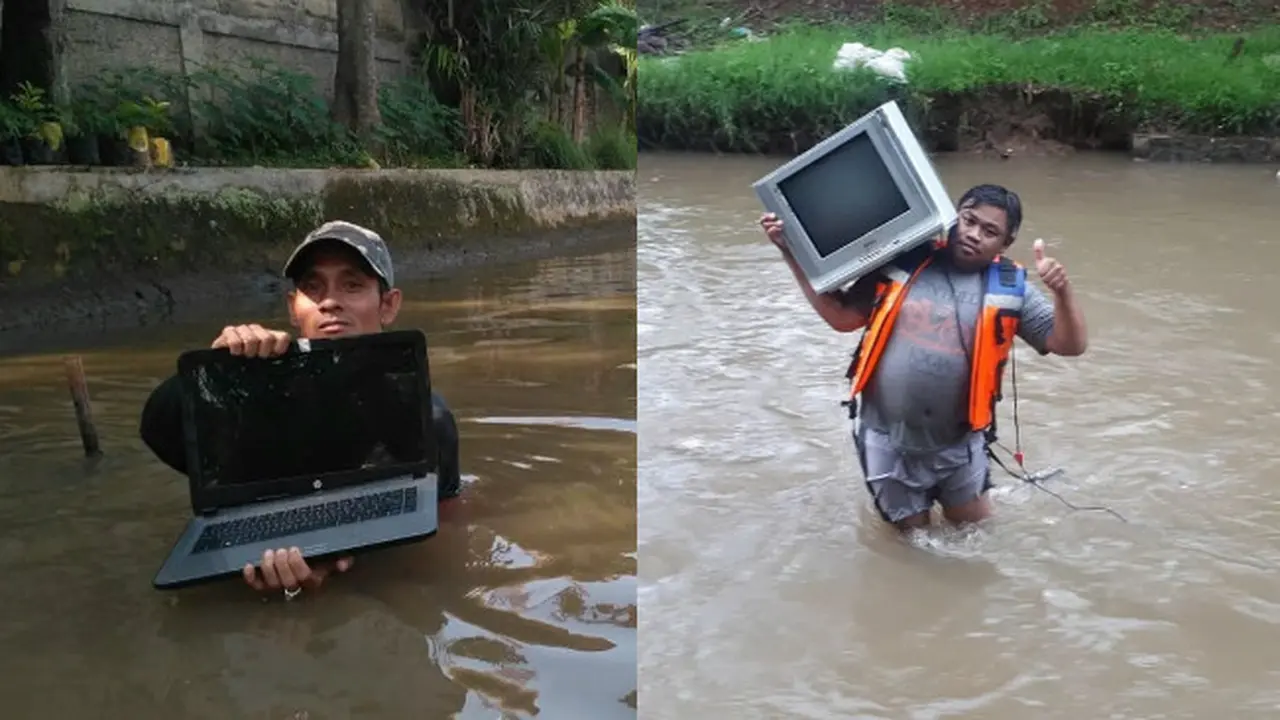 Masih banyak warga kota malah memilih sungai sebagai tempat pembuangan karena dekat dengan rumah.
