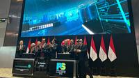 Pencatatan saham perdana PT Barito Renewables Energy Tbk (BREN) dan PT Pulau Subur Tbk (PTPS), Senin (9/10/2023). (Foto: Liputan6.com/Elga N)