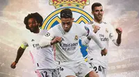 Real Madrid - Marcelo, Mariano Diaz, Dani Ceballos (Bola.com/Adreanus Titus)