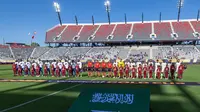 Debut Timnas Arab Saudi di Gold Cup 2025. Mereka menghadapi Timnas Haiti di Snapdragon Stadium, San Diego, Senin (16/6/2025). (Dok. Timnas Arab Saudi)