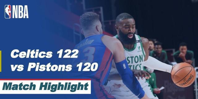 VIDEO: Highlights NBA, Boston Celtics Raih Kemenangan Tipis atas Detroit Pistons