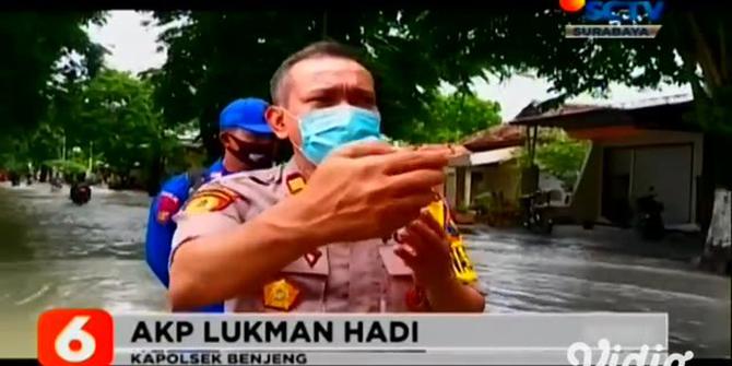 VIDEO: Tanggul Jebol, Banjir Kali Lamong Meluas