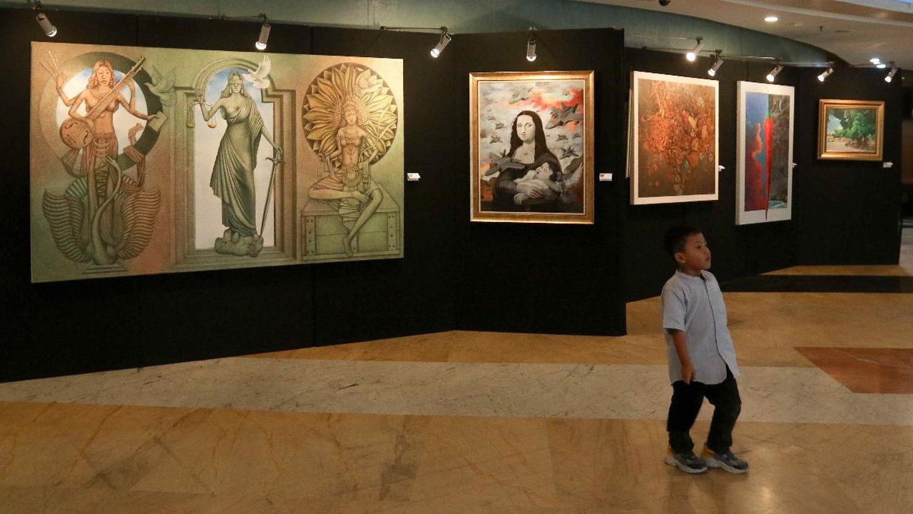 FOTO: Pameran Seni Rupa 'Bergerak' Semarakkan HUT Jakarta di TIM