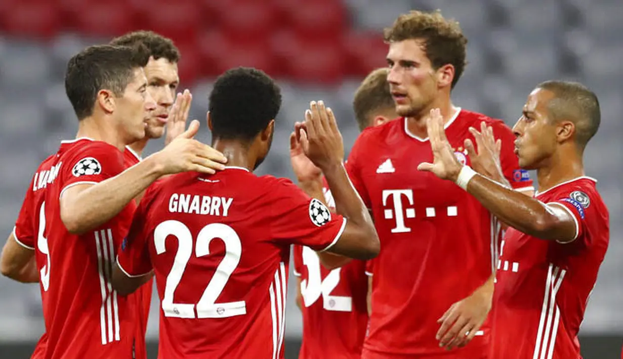4. Bayern Munchen -  Mantan Pemain Manchester United ini tercatat telah delapan kali menghadapi Die Roten di ajang Liga Champions. Dari delapan pertemuan itu, Ronaldo berhasil mencetak sembilan gol. (AP/Matthias Schrader)