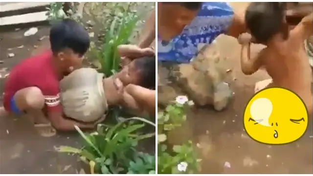 6 Potret Aksi Bantu Orang Terjebak di Tempat Tak Terduga, Bikin Ikut Deg-degan