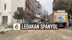 Ledakan besar terjadi di pusat kota Madrid, Spanyol. Bunyi ledakan terdengar sangat keras, dan membuat munculnya asap dari dalam gedung.