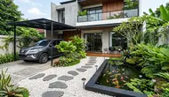 10 Inspirasi Halaman Depan Bergaya Zen Tropis yang Sejuk, Rapi, dan Menenangkan