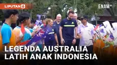 Jelang Indonesia Vs Australia, Legenda Socceroos Latih Anak-anak di Tangerang Selatan