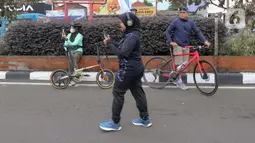 Kegiatan yang digelar kali pertama di kota Depok ini dimulai pada pukul 06.00 hingga 09.00 WIB. (Liputan6.com/Herman Zakharia)