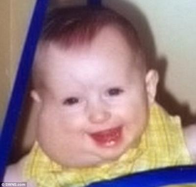 Caitlin saat bayi - dailymail.co.uk