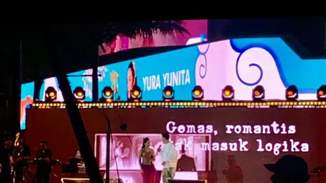 Yura Yunita duet bersama Donne Maula menyanyikan lagu "Bercinta Lewat Kata"