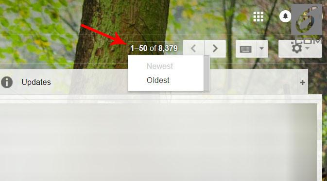Cara Tampilkan Email Terlama Pertama. (Liputan6.com/ Yuslianson)