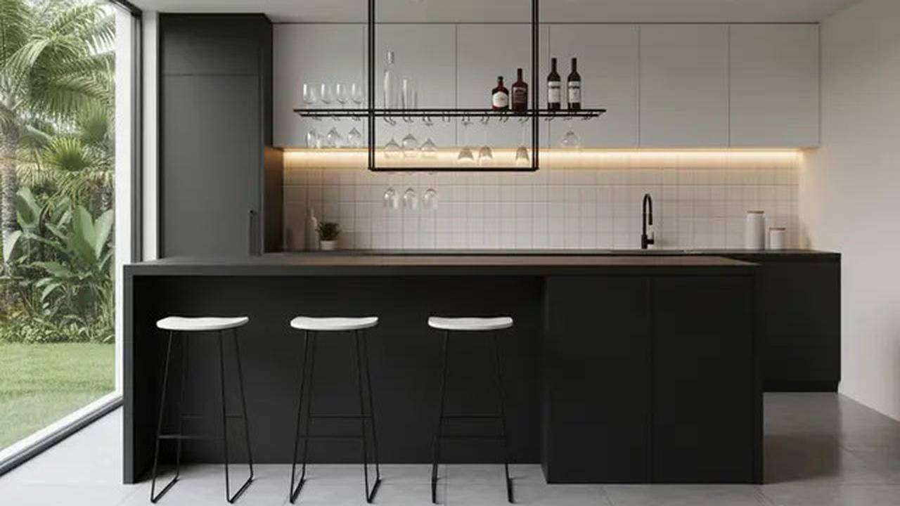 7 Model Dapur Bartender Minimalis, Desain Stylish yang Praktis untuk Rumah Modern 2025