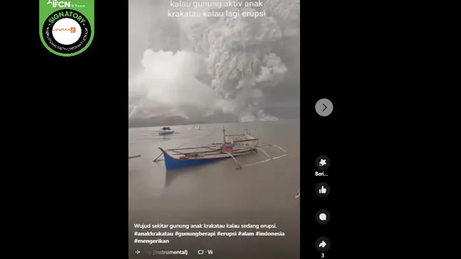 Fakta Video Viral Erupsi Gunung Anak Krakatau
