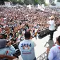 Calon presiden nomor urut 2 Prabowo Subianto melakukan kampanye akbar di Majalengka, Jawa Barat, Minggu (21/1/2024). Ribuan masyarakat pun turut hadir dalam acara tersebut. (Foto: Istimewa).