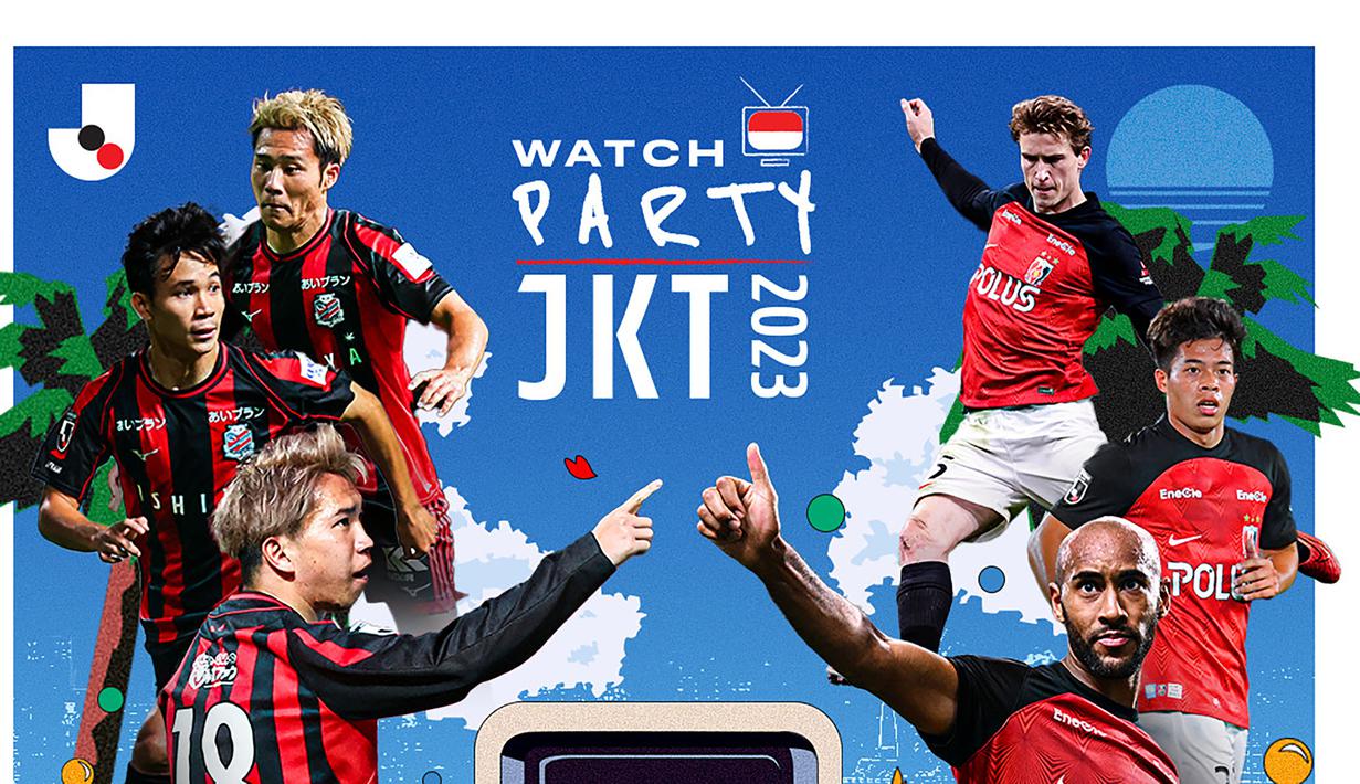 Gelaran J1 League 2023 memang sudah memiliki juaranya dalam diri Vissel Kobe, tetapi bukan berarti gemerlap Liga Jepang musim ini sudah berakhir. Untuk merayakan laga terakhir J1 League 2023, J.League menggelar J.League Watch
Party alias nonton bareng di tiga negara berbeda, yaitu Indonesia, Thailand, dan Australia. Di Indonesia, J.League Watch Party akan dilangsungkan pada hari Minggu, 3 Desember 2023, di AEON Tanjung Barat, Jakarta Selatan. Laga yang dipilih adalah laga antara Hokkaido Consadole Sapporo vs Urawa Red Diamonds yang memiliki beberapa faktor spesial. Apa saja faktor-faktor spesial tersebut? Simak uraiannya berikut ini. (J.LEAGUE)