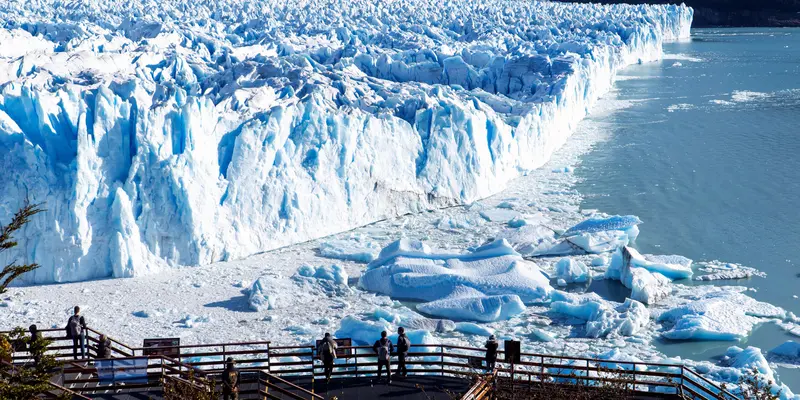 Gletser Perito Moreno di Argentina