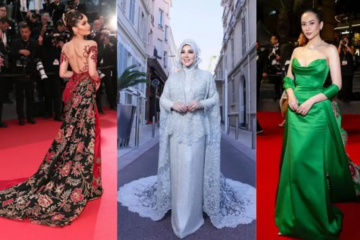 Gaya Artis Indonesia di Cannes 2025 (Foto: Dok. Cinta Laura, Syahrini, Elvira Devinamira)
