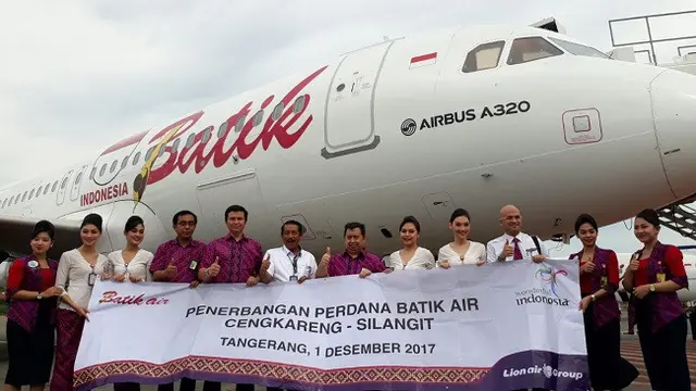 Batik Air membuka rute penerbangan domestik baru, yaitu Bandara Soekarno Hatta, Cengkareng di Jakarta menuju Bandara Silangit, Sumut. (Liputan6.com/Ilyas Istianur P)