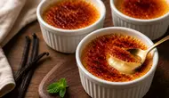 Resep Creme Brulee Tanpa Oven (AI Generated)
