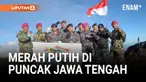 Sepuluh prajurit TNI AL dari Lanal Tegal menapaki jalur pendakian ekstrem Gunung Slamet via Bambangan, Purbalingga, dengan ransel di punggung dan semangat membara untuk misi istimewa: mengibarkan Sang Saka Merah Putih di puncak tertinggi Jawa Tengah.