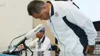 Chief de Mission Komite Olimpiade Jepang (JOC,) Yasuhiro Yamashita, lega skandal seks empat pebasket tak memengaruhi prestasi atlet lainnya di Asian Games 2018. (AFP/Jiji Press)