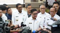 Plt Direktur Jenderal Imigrasi, Saffar Muhammad Godam usai menggelar konferensi pers di Jakarta. (Istimewa)