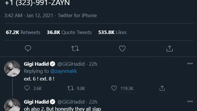 Unggahan Zayn Malik. (Twitter/ zaynmalik)