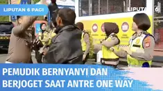 Agar terlepas dari rasa bosan, penat, dan lelah, sejumlah pengendara di Simpang Cikaledong, Nagreg memilih berjoget dan bernyanyi dangdut saat antre giliran one way. Tak hanya di atas kendaraan, penumpang juga turun menuju panggung pos pelayanan.