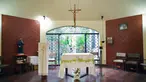 Suasana kapel biara Augustinus Santo Tomas de Villanueva di Trujillo, Peru utara yang difoto pada 8 Mei 2025. (Steffano Palomino/AFP)