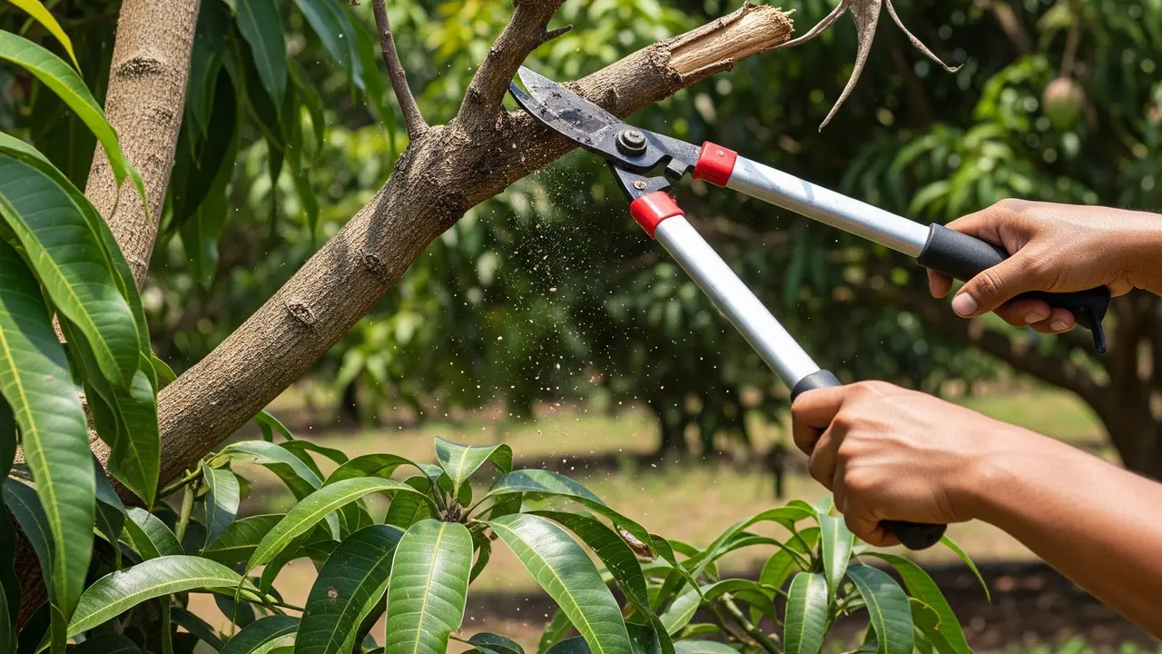 Cara Memangkas Pohon Mangga agar Cepat Berbuah (Image by Gemini AI)