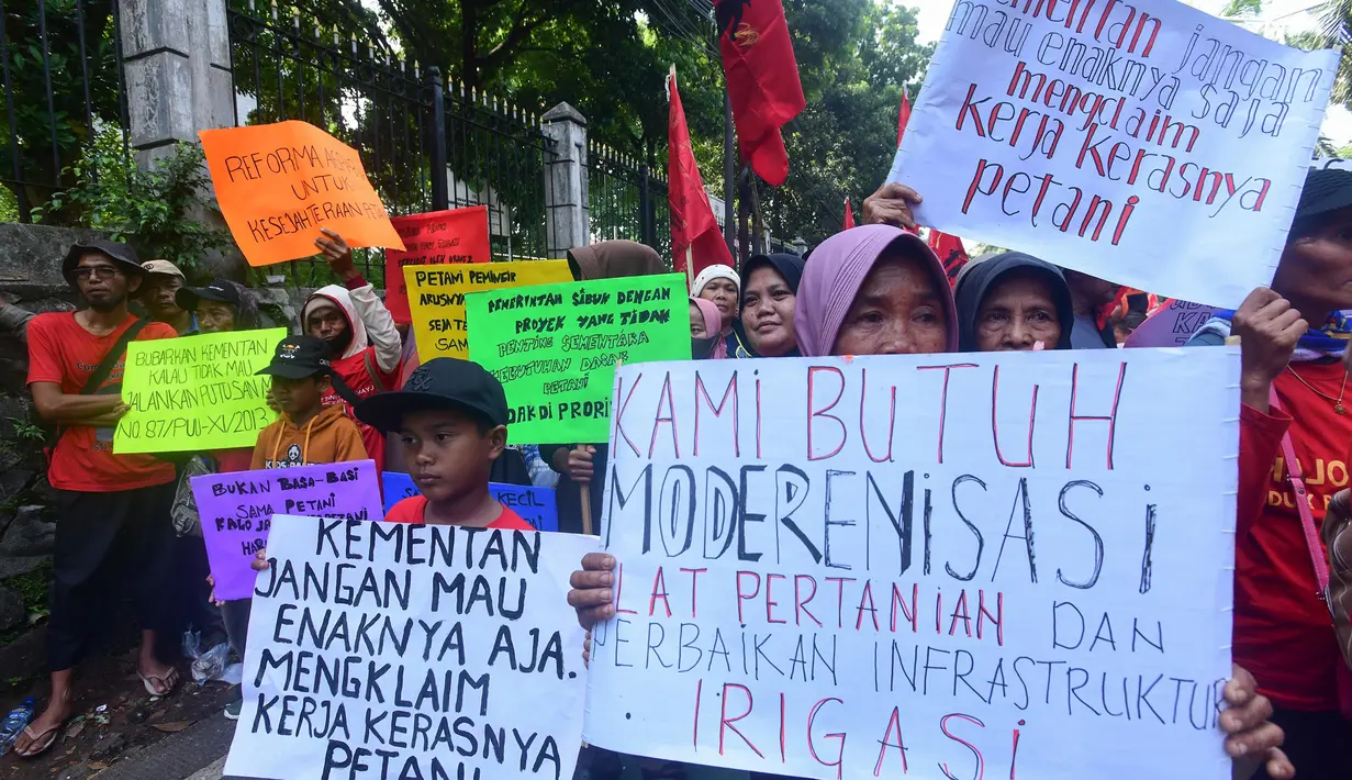 Dalam peringatan HTN 2025 ini, sejumlah organisasi dan kelompok masyarakat tani juga akan melakukan aksi unjuk rasa di beberapa titik di Jakarta. (merdeka.com/Arie Basuki)