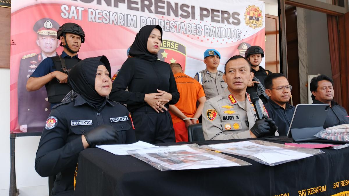 Polrestabes Bandung ungkap kasus pencabulan oleh marbot  Selasa (22/7/2025)