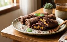 Cara Membuat Dadar Gulung Pisang Coklat yang Lembut dan Tidak Mudah Sobek
